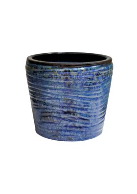 Outdoor Cove Blue Ripple Planter, H 21cm, D 24cm