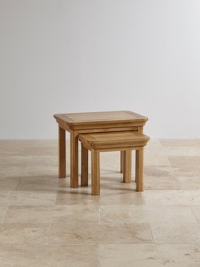 Oak Furnitureland Canterbury Nest of Tables