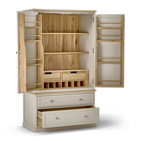 Oak Furnitureland Henley large larder