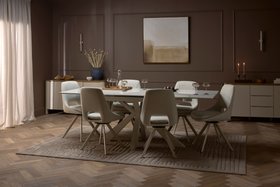 Oak Furnitureland Kobi Dining Table and Nico Chairs