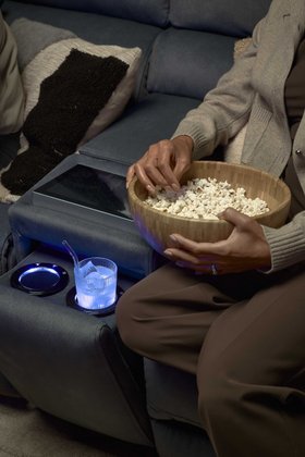 Oak Furnitureland Arabella CineLuxe 2 Seater sofa w/ Console