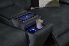 Oak Furnitureland Arabella CineLuxe 2 Seater sofa w/ Console