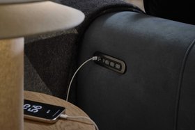 Oak Furnitureland Arabella CineLuxe 2 Seater sofa w/ Console