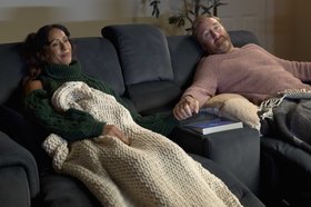 Oak Furnitureland Arabella CineLuxe 2 Seater sofa w/ Console