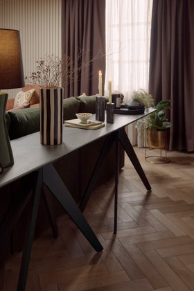 Oak Furnitureland Autumn/Winter 26 living room shoot - Trento console table