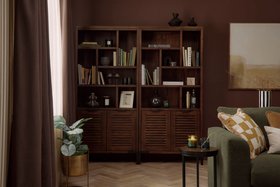 Oak Furnitureland Autumn/Winter 26 living room shoot - Detroit bookcase