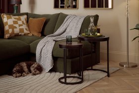 Oak Furnitureland Autumn/Winter 26 living room shoot - Detroit nest of tables