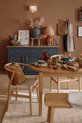 Oak Furnitureland Autumn/Winter 26 dining room - Corton dining set
