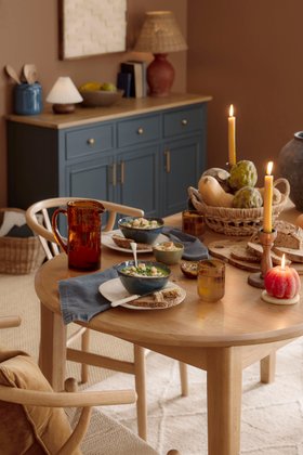 Oak Furnitureland Autumn/Winter 26 dining room - Corton dining set