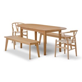Oak Furnitureland Autumn/Winter 26 dining room - Corton dining set