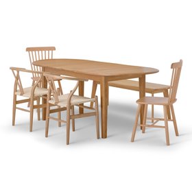 Oak Furnitureland Autumn/Winter 26 dining room - Corton dining set