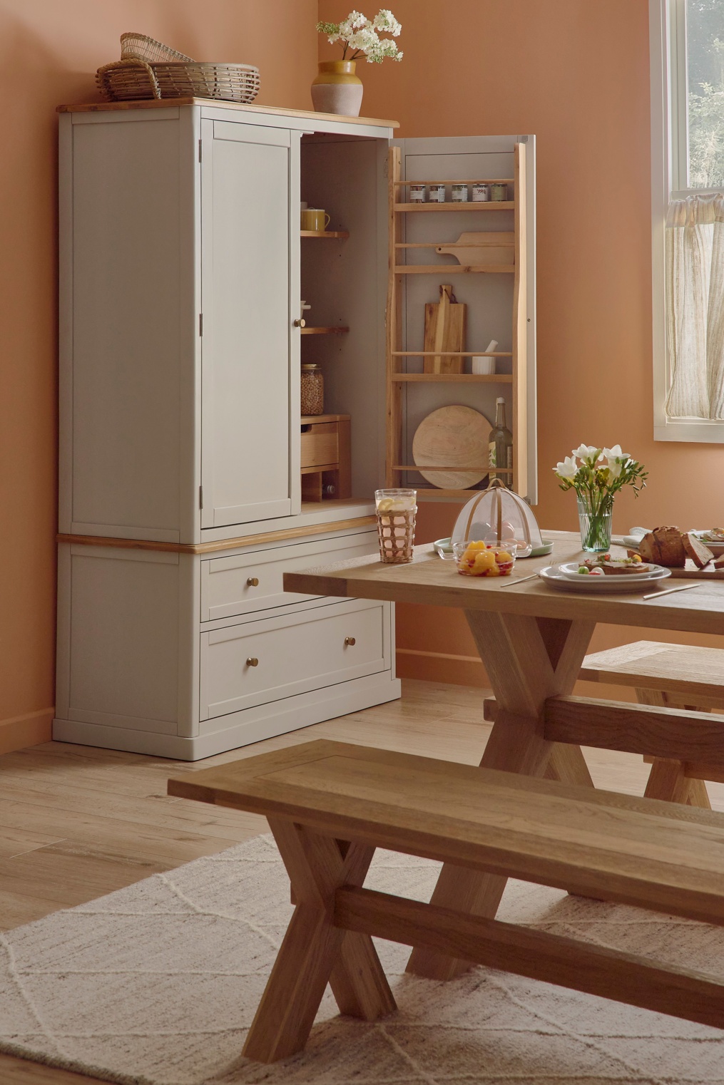 Oak Furnitureland spring summer 2026 dining - Henley large larder