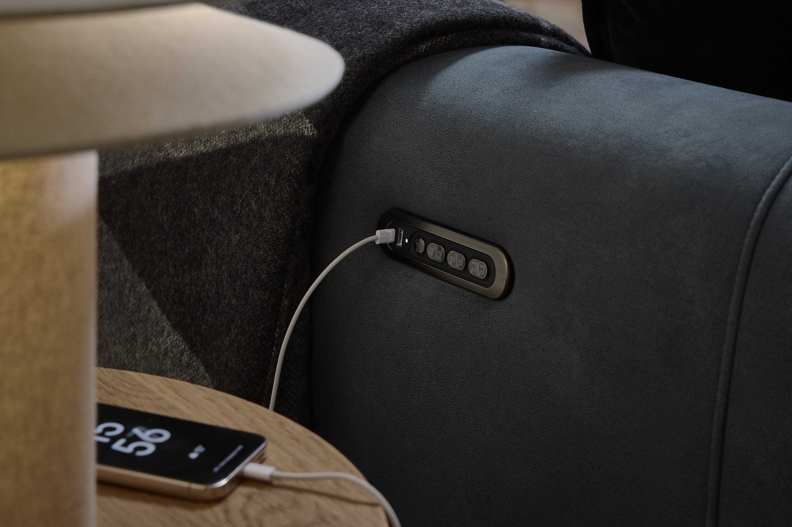 Oak Furnitureland Arabella CineLuxe 2 Seater sofa w/ Console