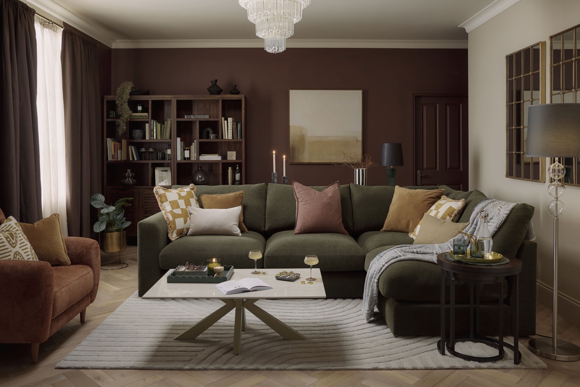 Oak Furnitureland Autumn/Winter 26 living room shoot - Elston modular sofa