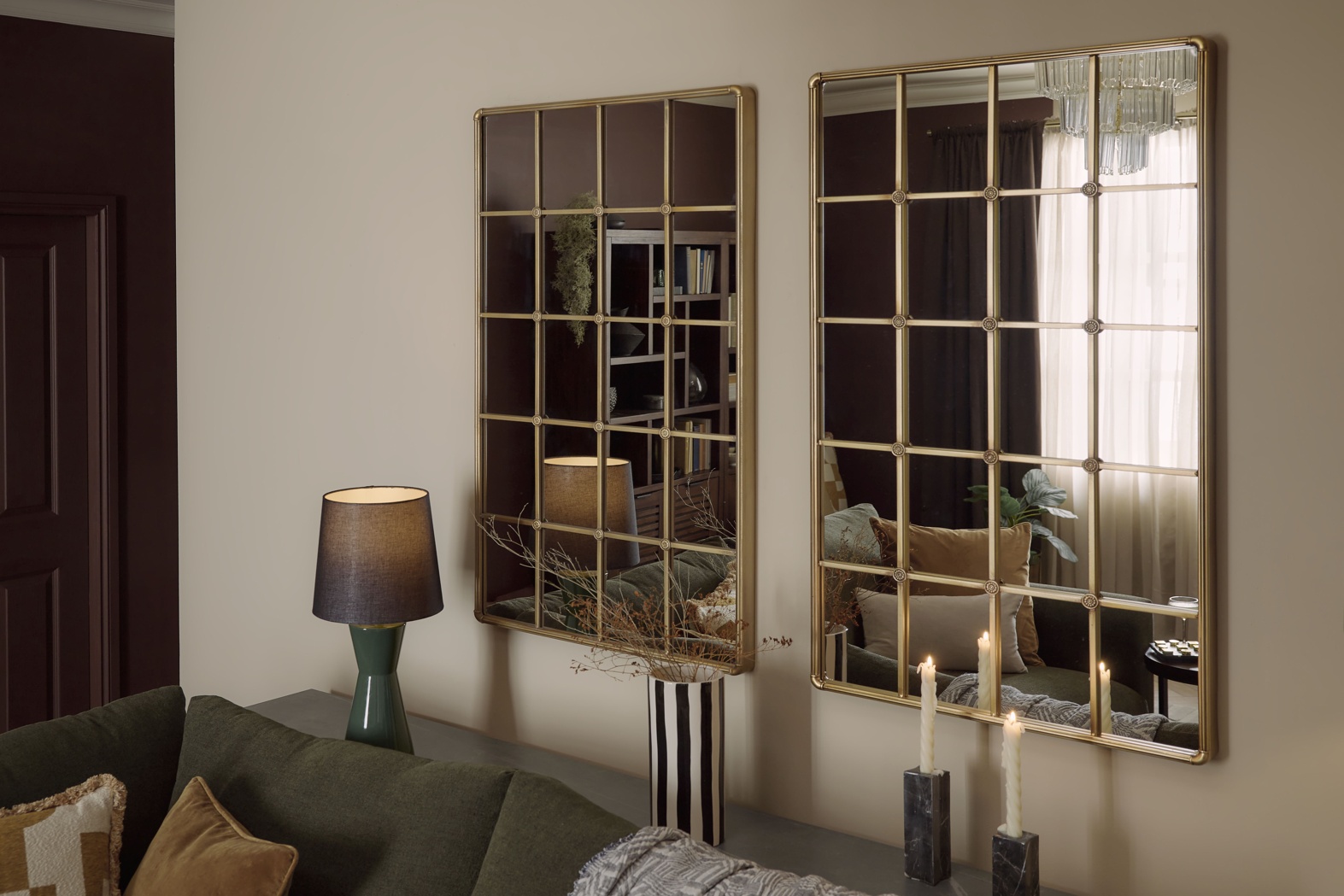 Oak Furnitureland Autumn/Winter 26 living room shoot - Madeline mirror
