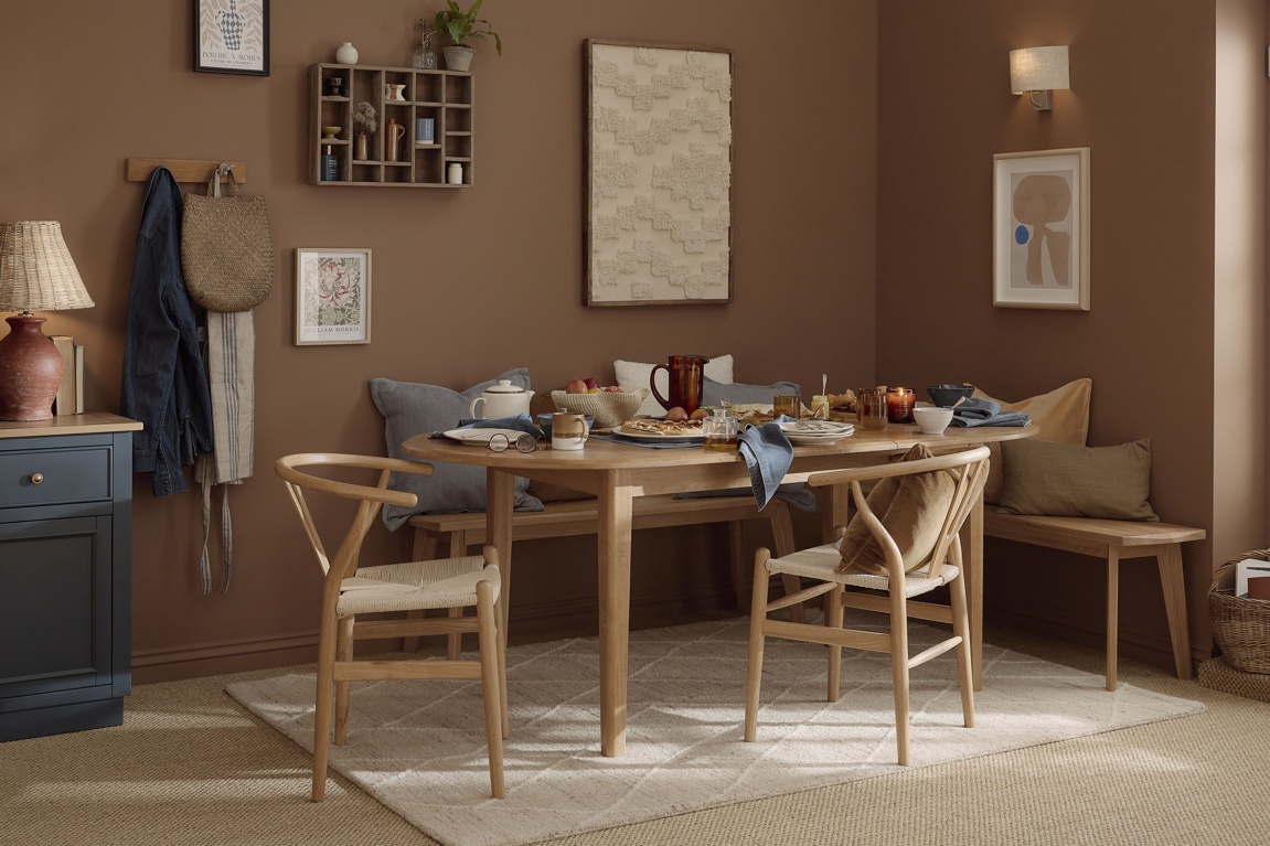 Oak Furnitureland Autumn/Winter 26 dining room - Corton dining set