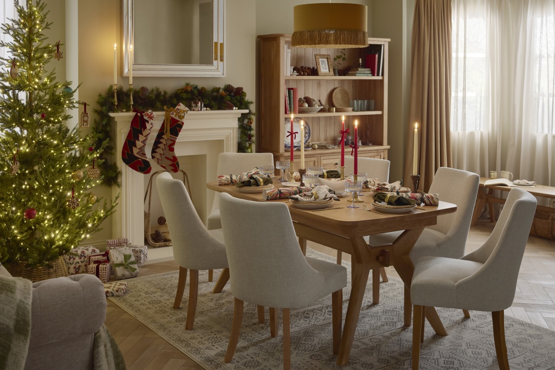 Oak Furnitureland Christmas 26 dining room - Bentley dining set