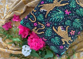 How The Leopard Got His Spots velvet cushion