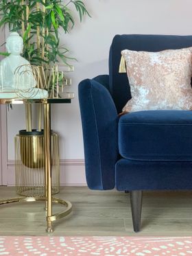 Snug | The Rebel 2 Seater sofa in a box Navy Velvet