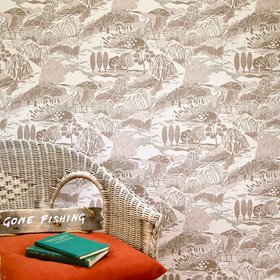 Gone Fishing Wallpaper  /Creel