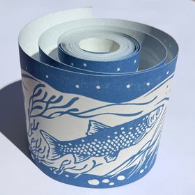 Fish Border /Blue