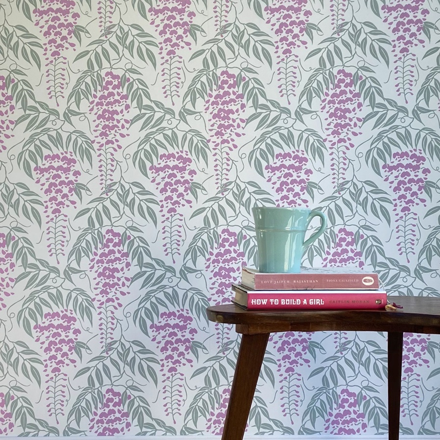 WISTERIA wallpaper in Duckegg