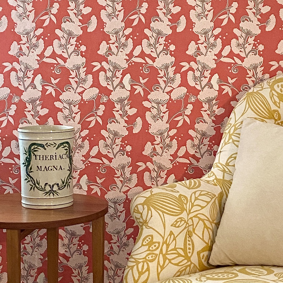 COWPARSLEY wallpaper in Coral