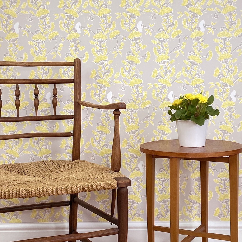 COWPARSLEY wallpaper in Lemon