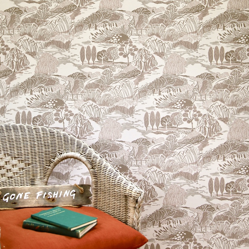 Gone Fishing Wallpaper  /Creel