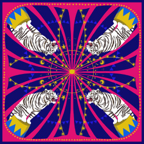 Bex Parkin 100% Silk Scarves Circus