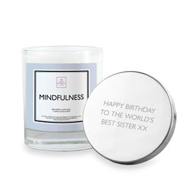 Personalised Message Mindfulness Scented Candle