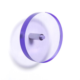 Block Design Acrylic Wall Hook - Purple
