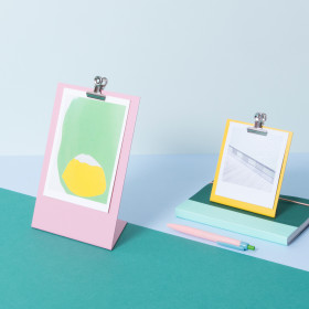 Block Design Clipboard Frame - Medium - Pink