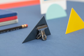 Block Design - Geometric Photo Clip - Triangle, Yellow