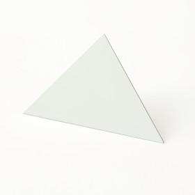 Block Design - Geometric Photo Clip - Triangle, White