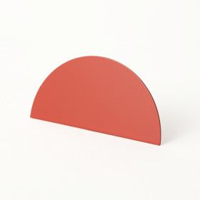 Block Design - Geometric Photo Clip - Circle, Red