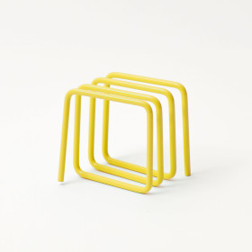 Block Design - Letter Rack, Yellow