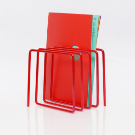 Block Design - Magazine Rack, Red
