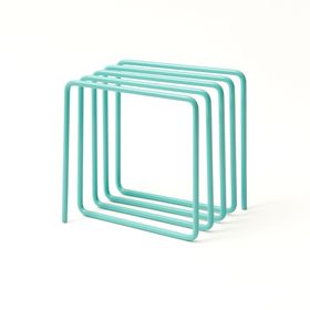 Block Design - Magazine Rack, Blue