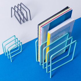 Block Design - Magazine & Letter Rack, Blue