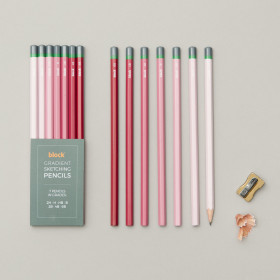  Gradient Sketching Pencils in Pink