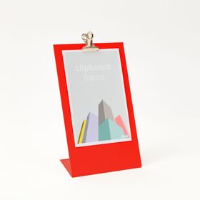 Block Design Clipboard Frame - Medium - Red