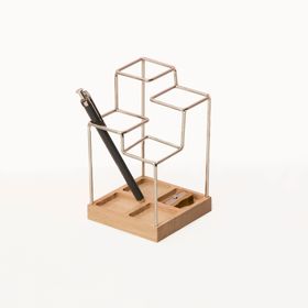 Block Design - Sketch Desk Tidy - Silver