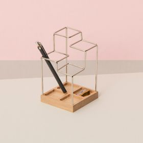 Block Design - Sketch Desk Tidy - Silver