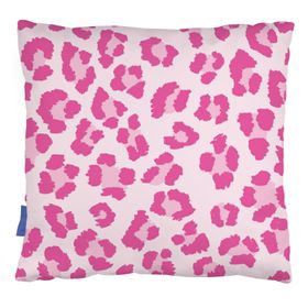 Pink Leopard Print Cushion