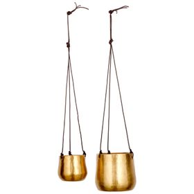 Brass Hanging Planter