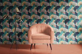 Rainbow Ginkgo Blue Wallpaper