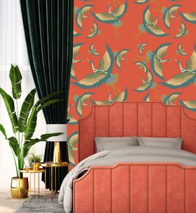 Pachamama Coral Wallpaper