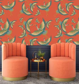 Pachamama Coral Wallpaper