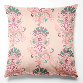 Fleur Pink Velvet Cushion